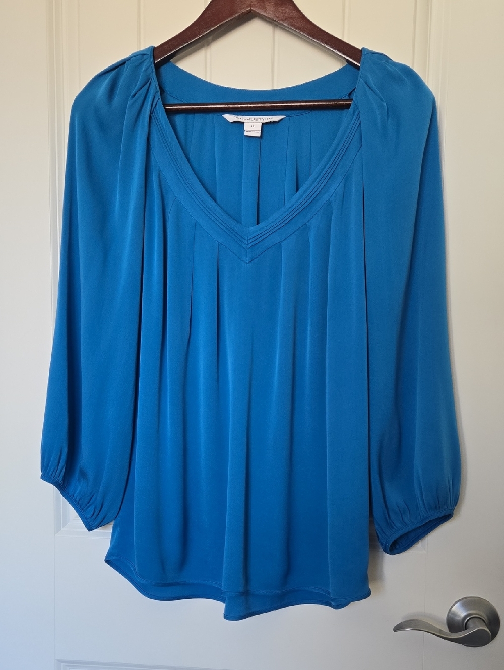 Diane Von Furstenberg Cahill Blouse (sz 10)